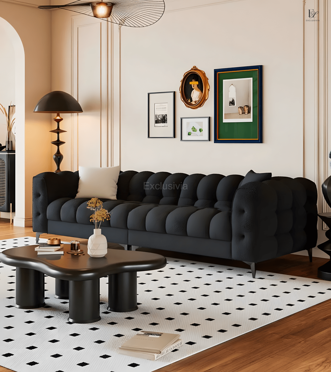 SWIGEN Modern Boucle Sofa - Exclusivia