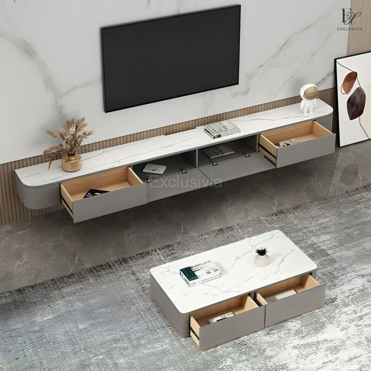 TERRA Modern Floating TV Console - Exclusivia