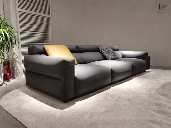 TEZA Modern Genuine Leather Sofa - Exclusivia