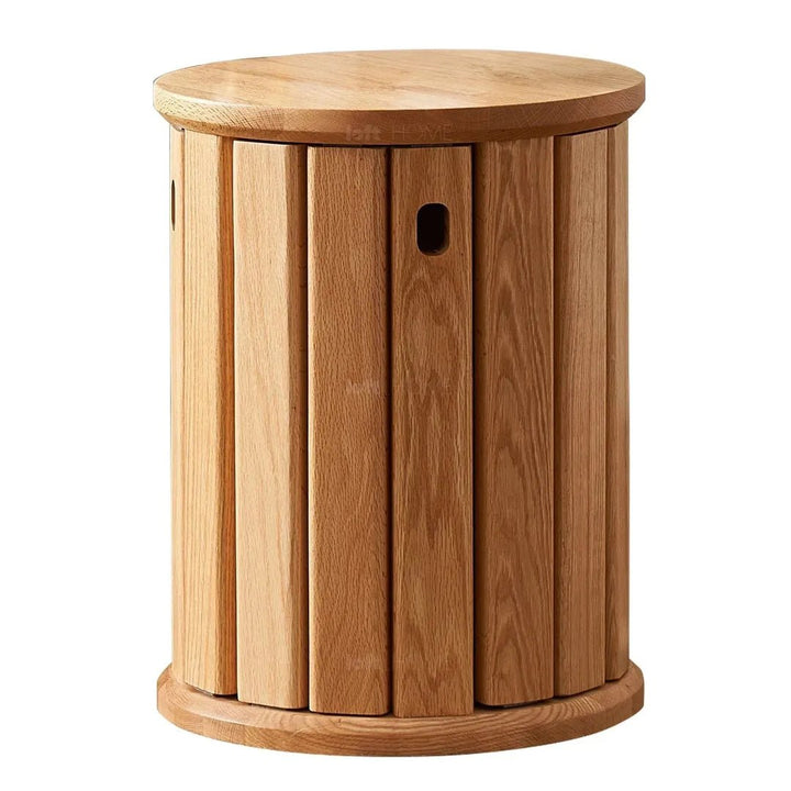 The BRIS Oak Wood Stackable Stool - Exclusivia