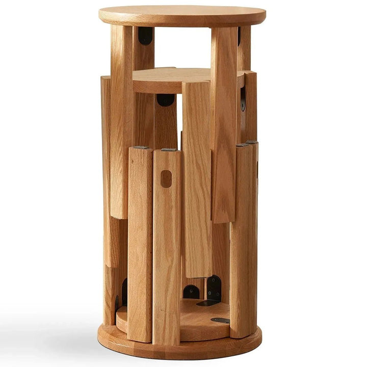 The BRIS Oak Wood Stackable Stool - Exclusivia