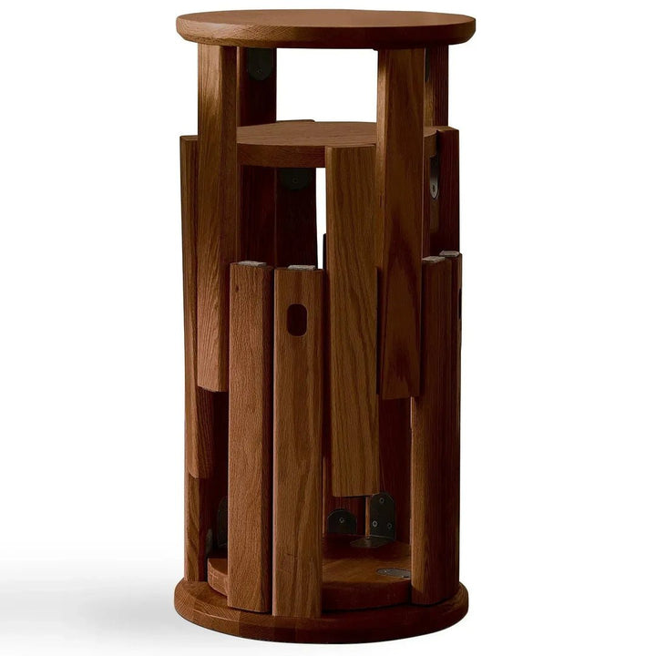The BRIS Oak Wood Stackable Stool - Exclusivia