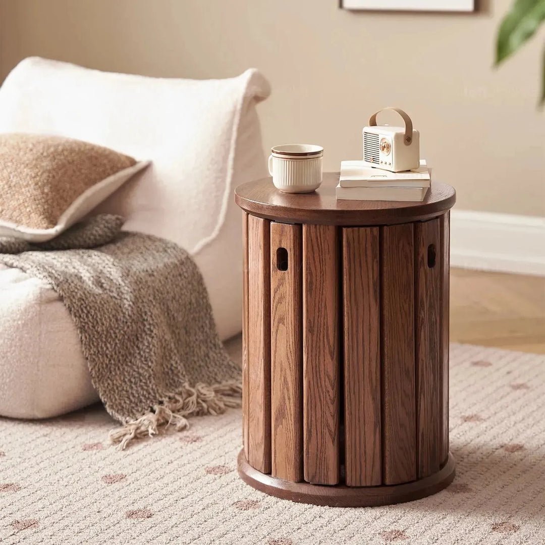 The BRIS Oak Wood Stackable Stool - Exclusivia