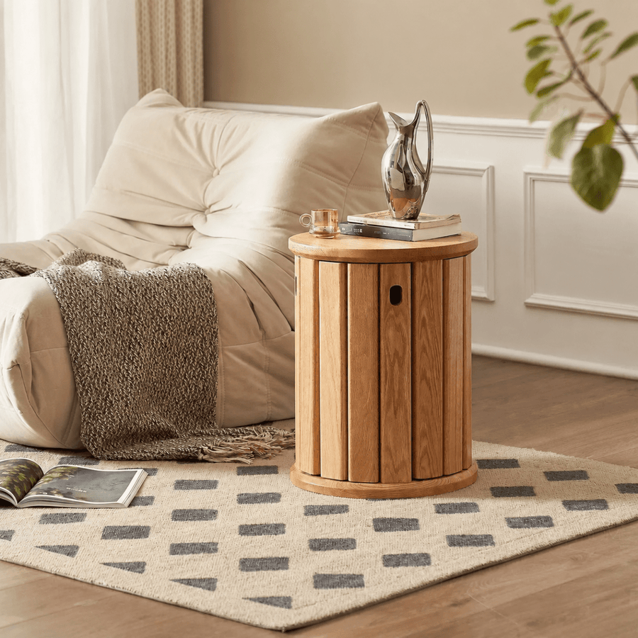 The BRIS Oak Wood Stackable Stool - Exclusivia