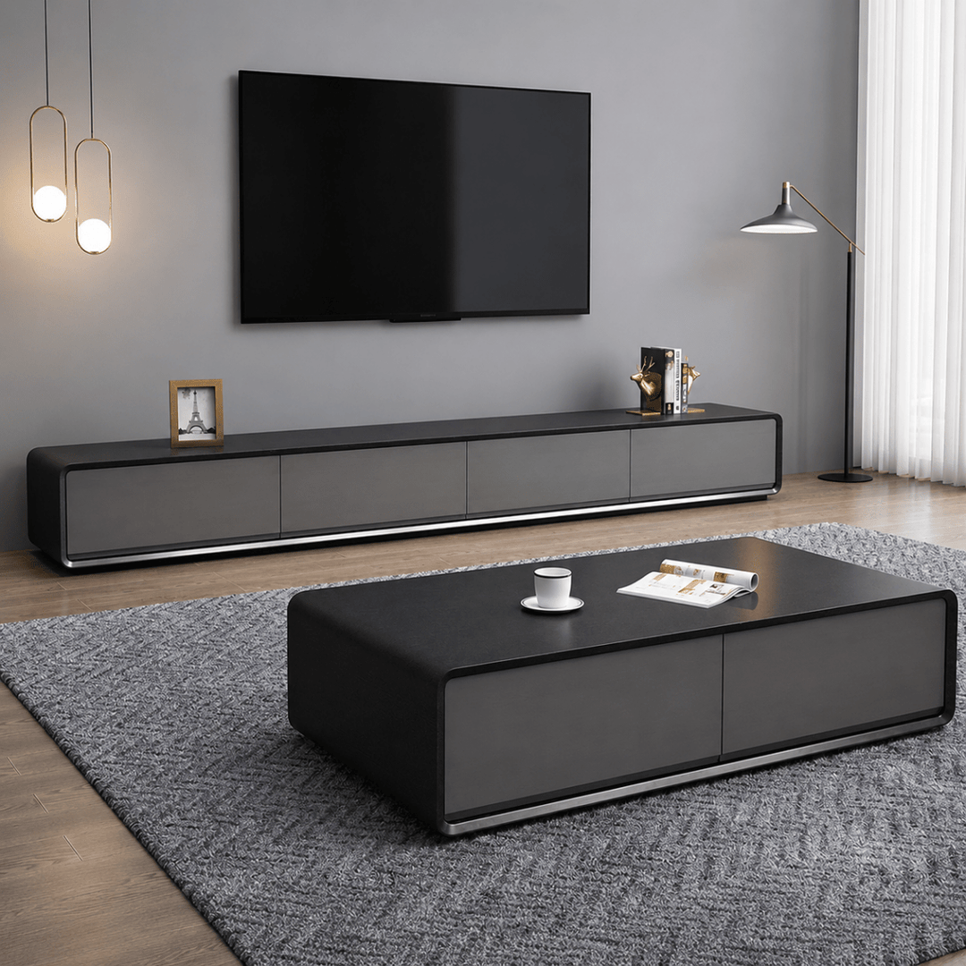 The Brut TV Console & Coffee Table - Exclusivia