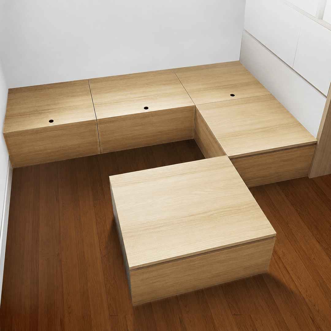 The CUBE Storage Platform Ottoman - Exclusivia