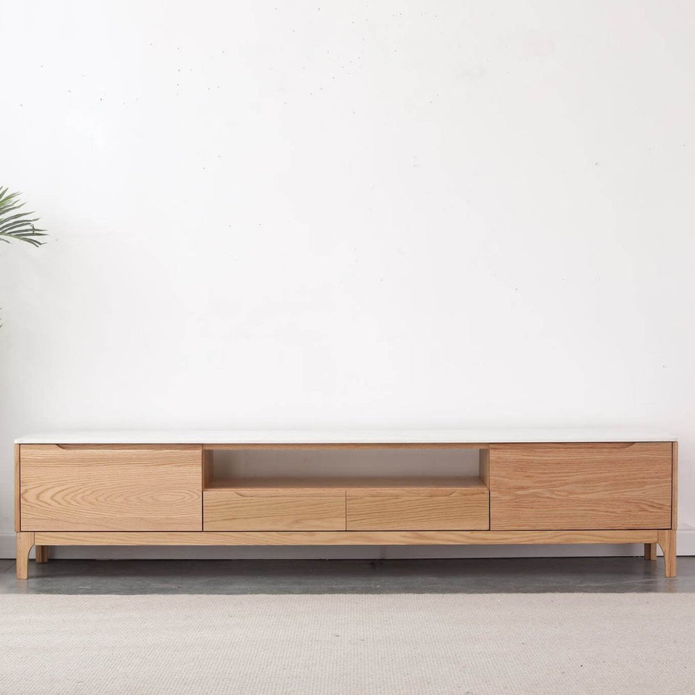 Tommer Solid Oak TV Console - Exclusivia