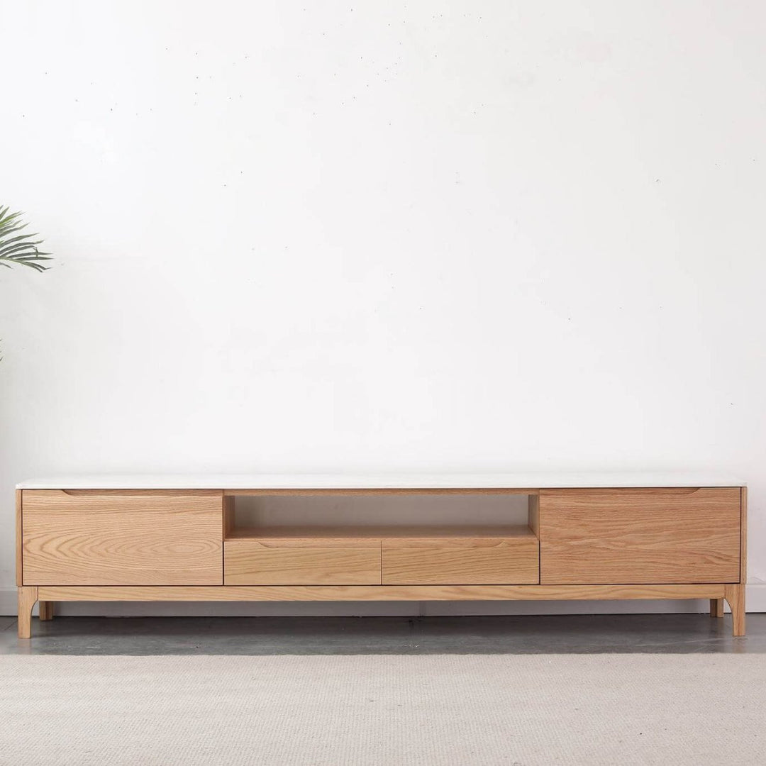 Tommer Solid Oak TV Console - Exclusivia