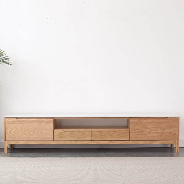 Tommer Solid Oak TV Console - Exclusivia