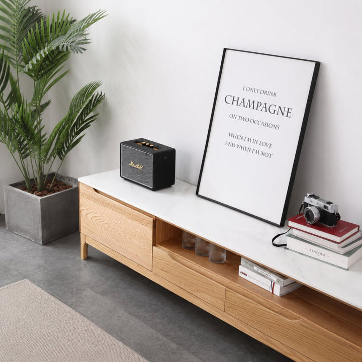 Tommer Solid Oak TV Console - Exclusivia