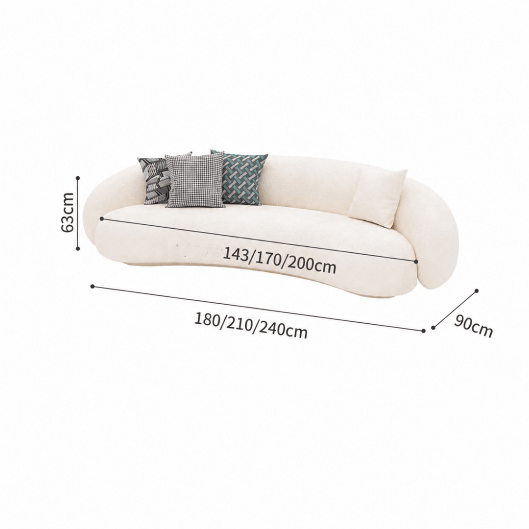 Toppan Sherpa Boucle Sofa - Exclusivia