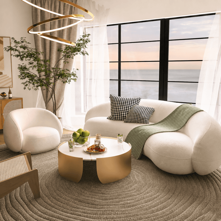 Toppan Sherpa Boucle Sofa - Exclusivia