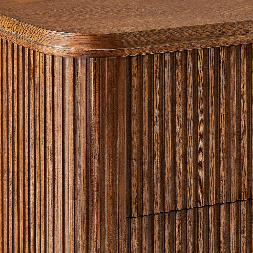 Toren 2 - Drawer Fluted Nightstand, 67 cm - Exclusivia