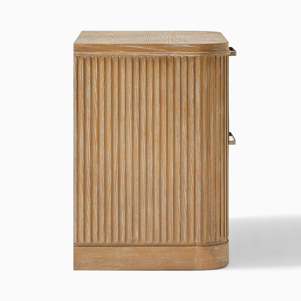 Toren 2 - Drawer Fluted Nightstand, 67 cm - Exclusivia
