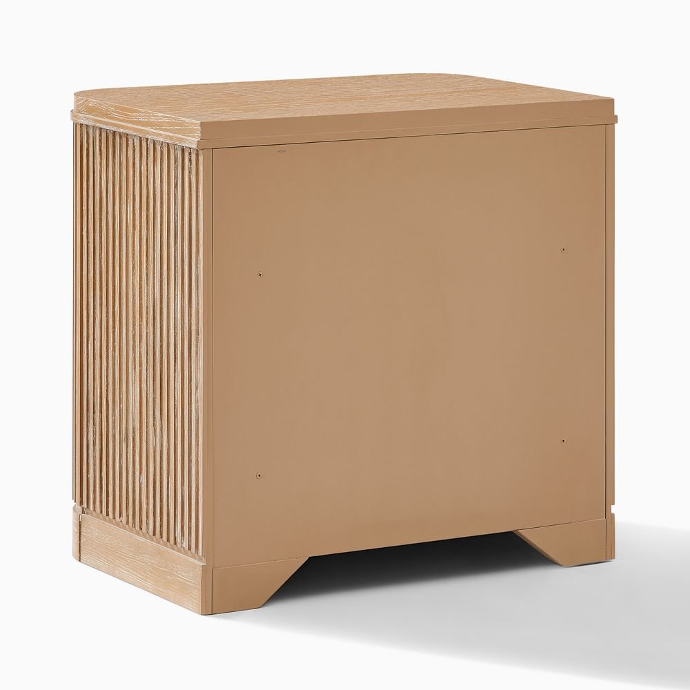 Toren 2 - Drawer Fluted Nightstand, 67 cm - Exclusivia