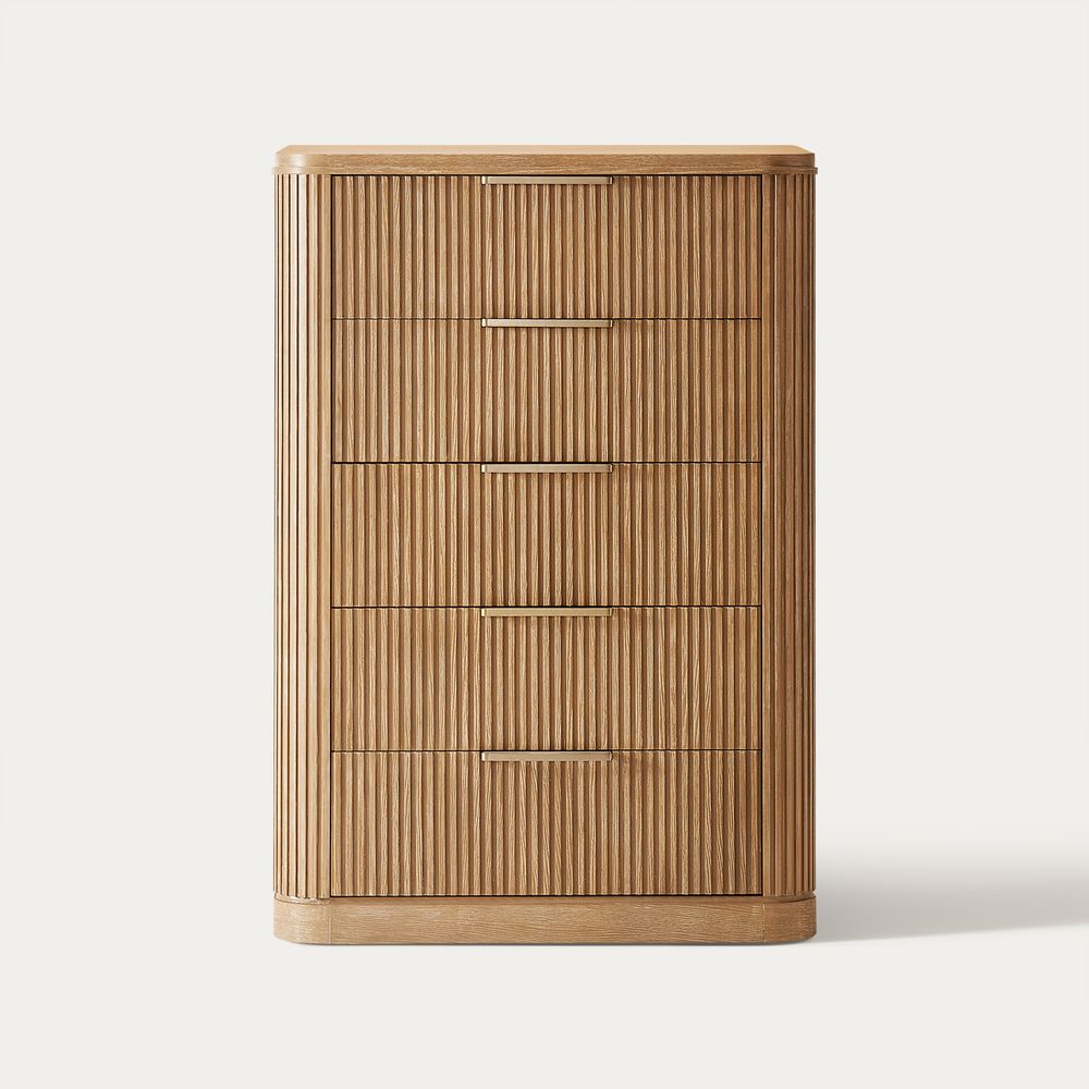 Toren 5 - Drawer Fluted Chest, 100 cm - Exclusivia