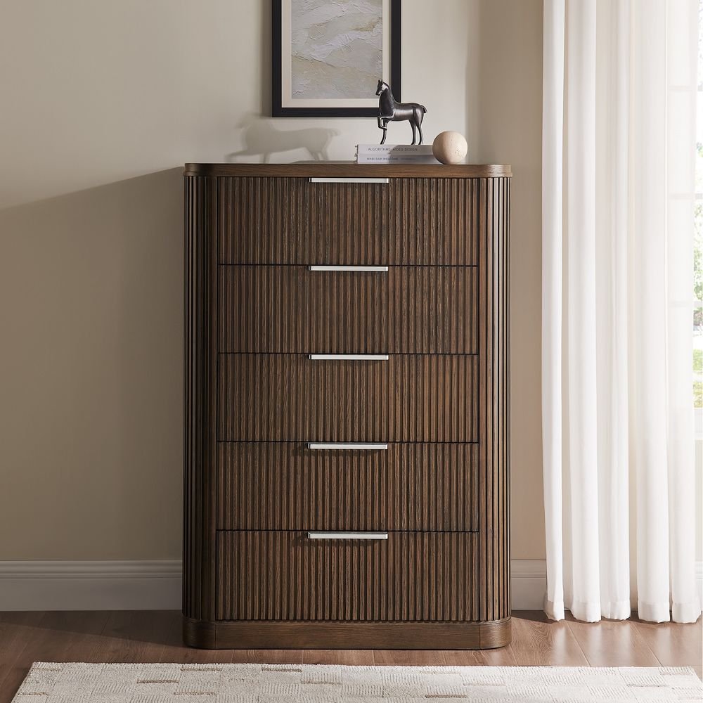 Toren 5 - Drawer Fluted Chest, 100 cm - Exclusivia