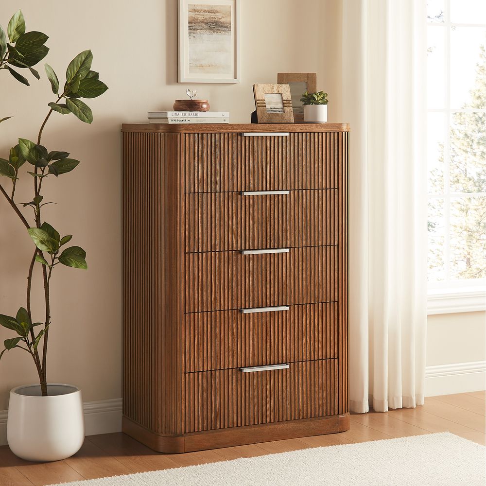 Toren 5 - Drawer Fluted Chest, 100 cm - Exclusivia