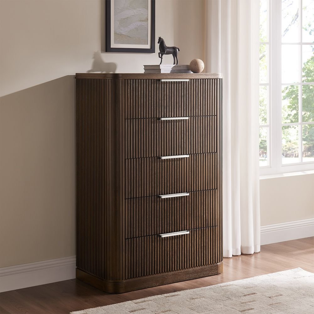 Toren 5 - Drawer Fluted Chest, 100 cm - Exclusivia