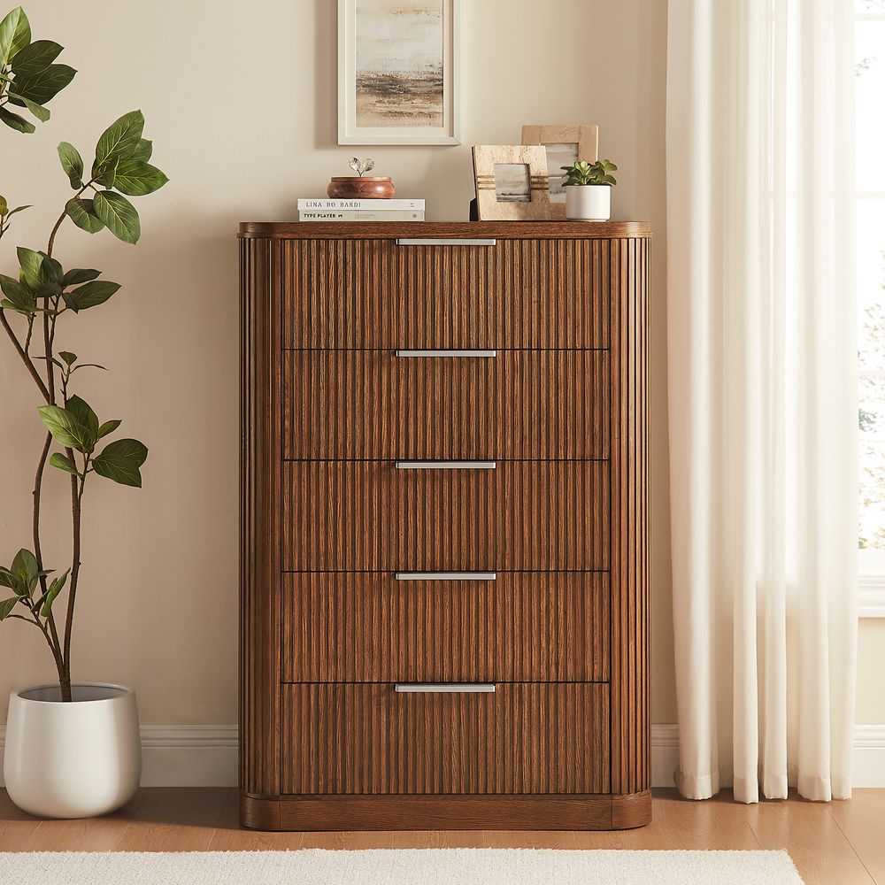 Toren 5 - Drawer Fluted Chest, 100 cm - Exclusivia
