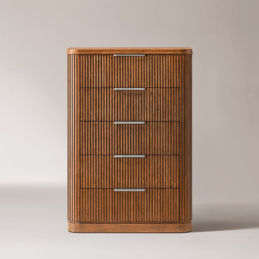 Toren 5 - Drawer Fluted Chest, 100 cm - Exclusivia