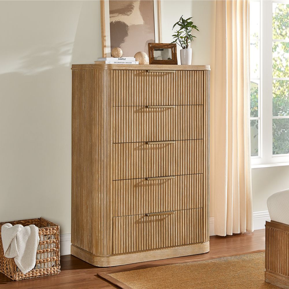 Toren 5 - Drawer Fluted Chest, 100 cm - Exclusivia