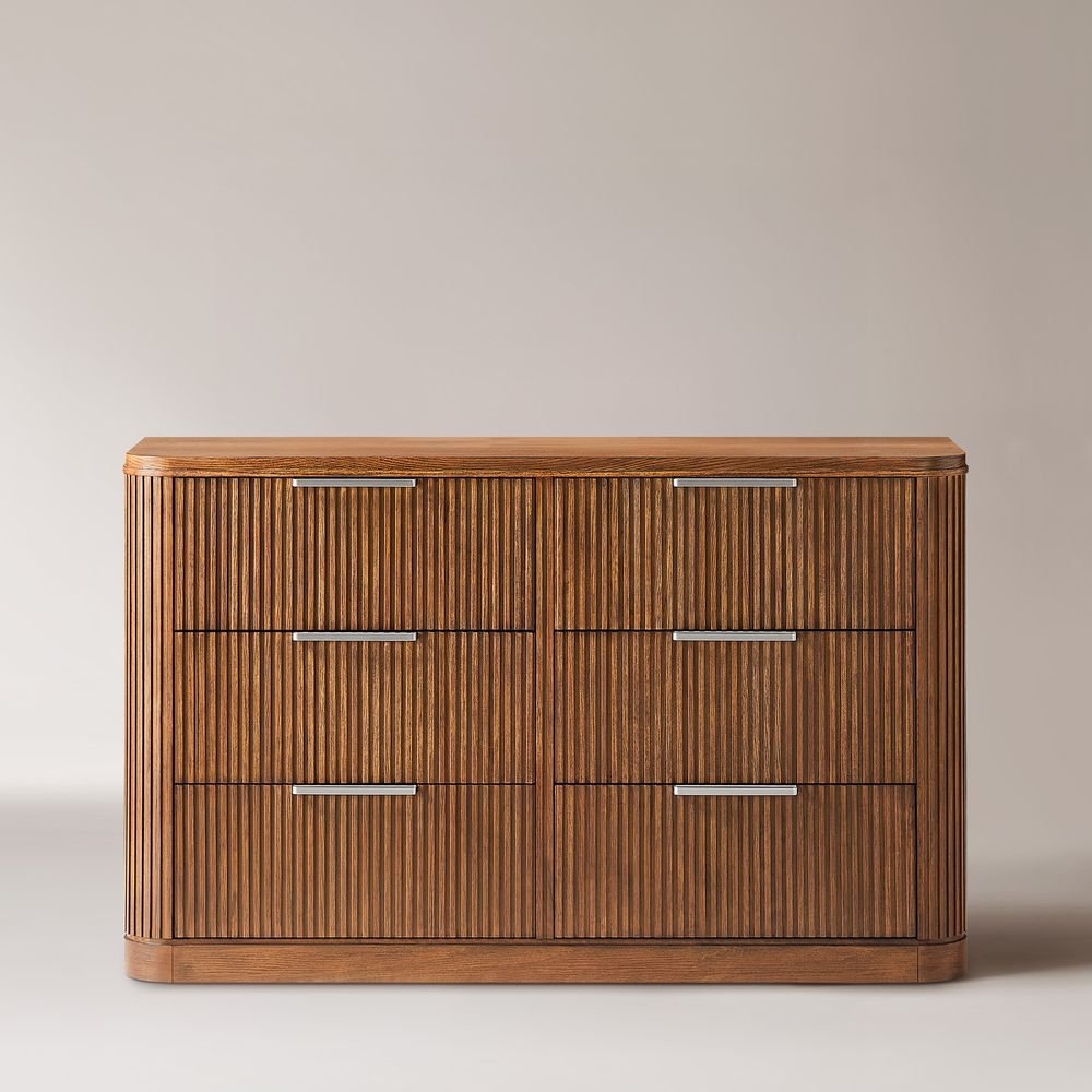 Toren 6 - Drawer Fluted Dresser, 160 cm - Exclusivia