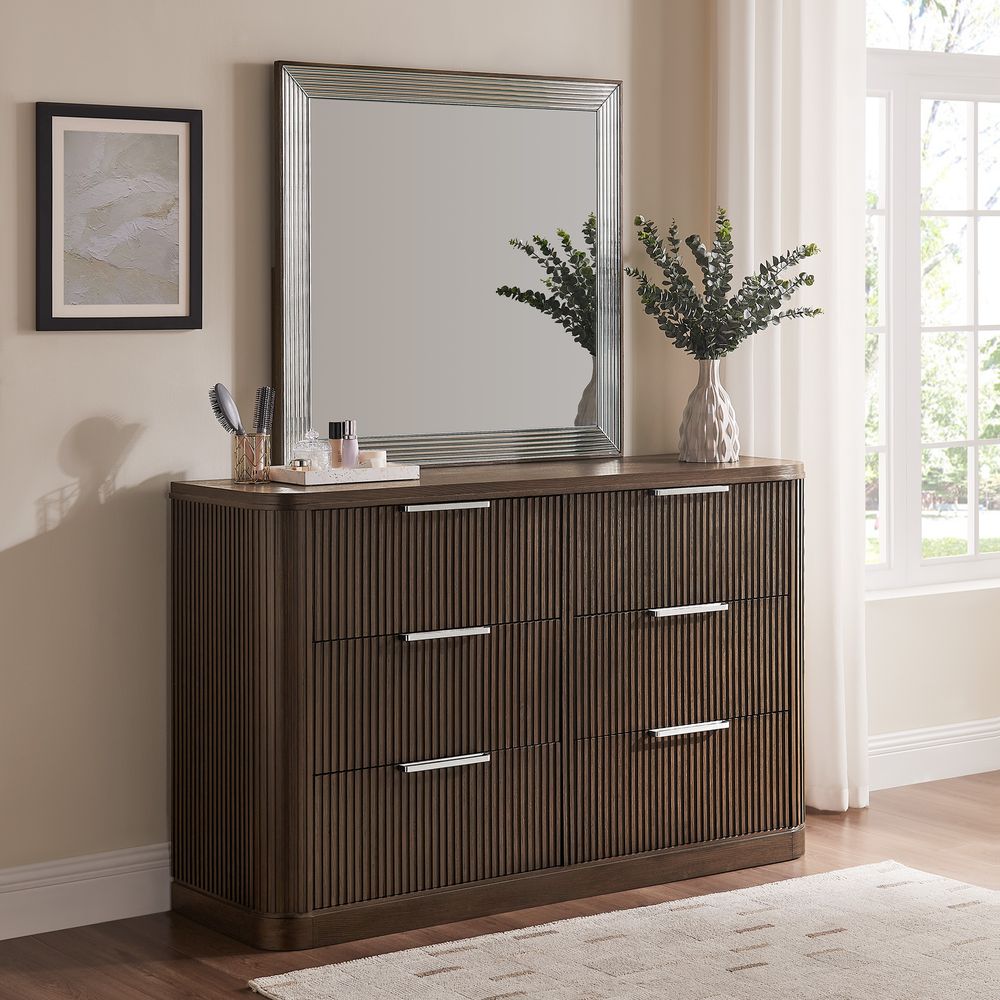 Toren 6 - Drawer Fluted Dresser, 160 cm - Exclusivia