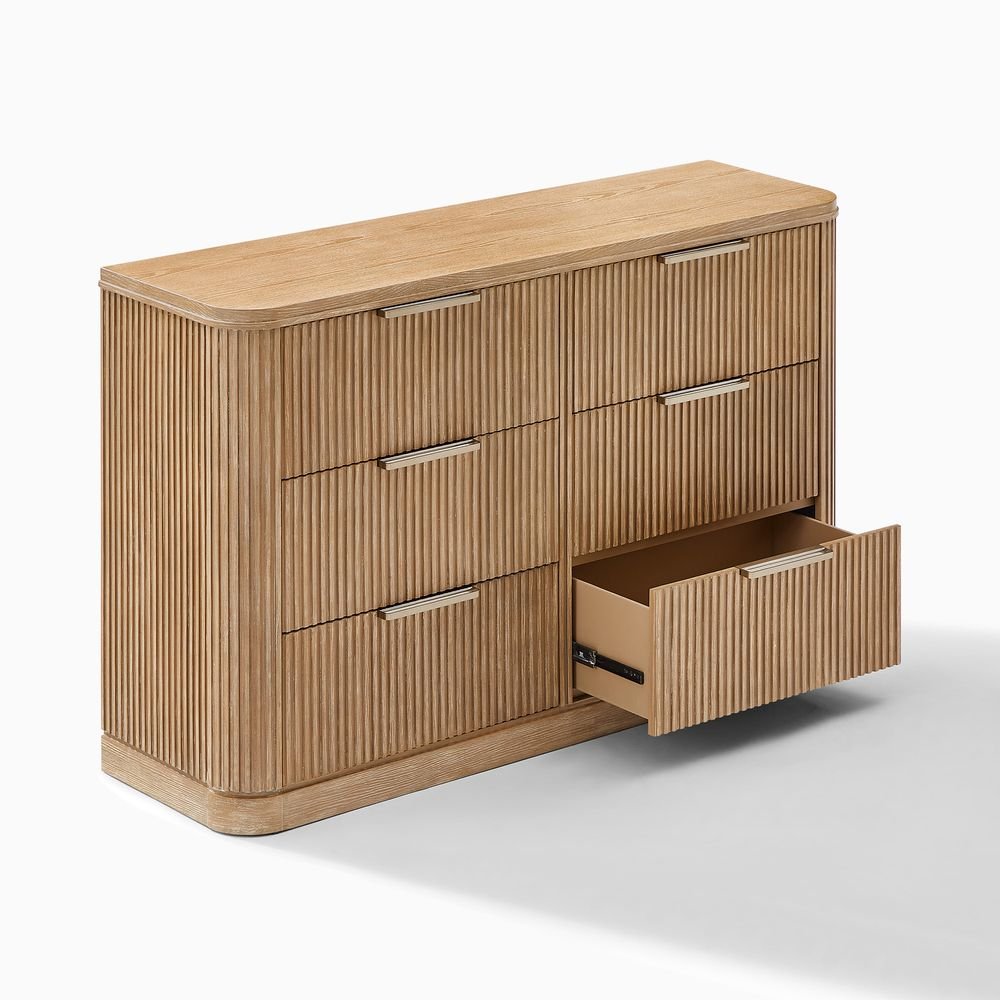 Toren 6 - Drawer Fluted Dresser, 160 cm - Exclusivia