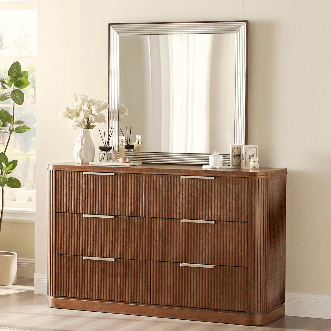 Toren 6 - Drawer Fluted Dresser, 160 cm - Exclusivia