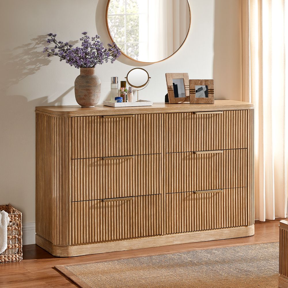 Toren 6 - Drawer Fluted Dresser, 160 cm - Exclusivia