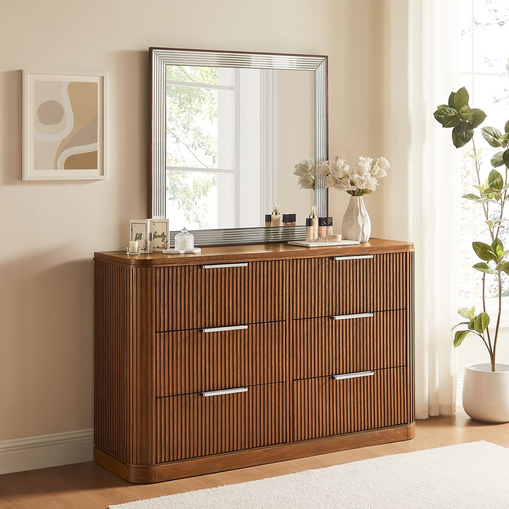 Toren 6 - Drawer Fluted Dresser, 160 cm - Exclusivia
