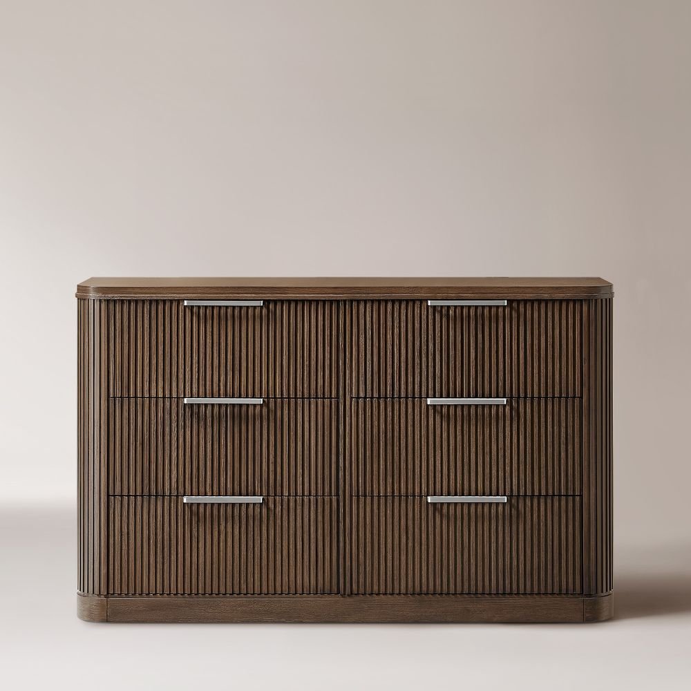 Toren 6 - Drawer Fluted Dresser, 160 cm - Exclusivia
