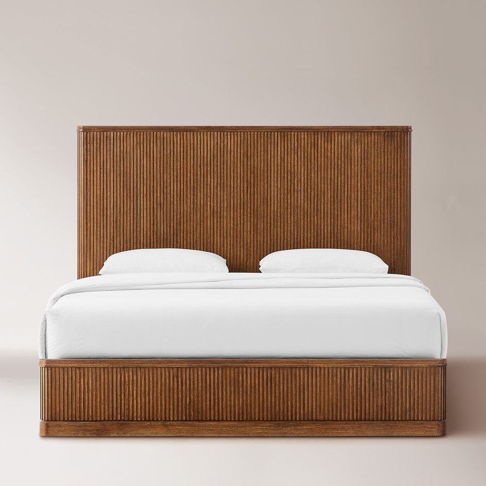 Toren Fluted Bed, Queen & King - Exclusivia