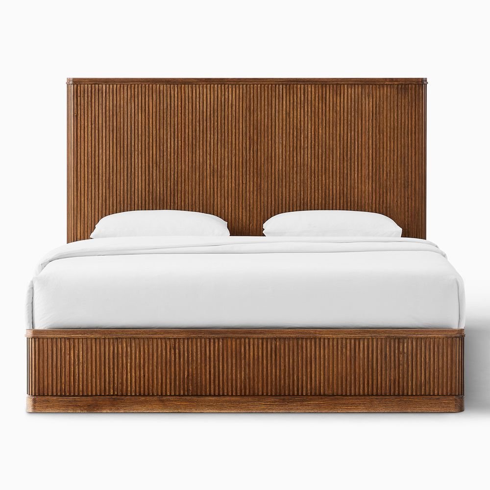 Toren Fluted Bed, Queen & King - Exclusivia