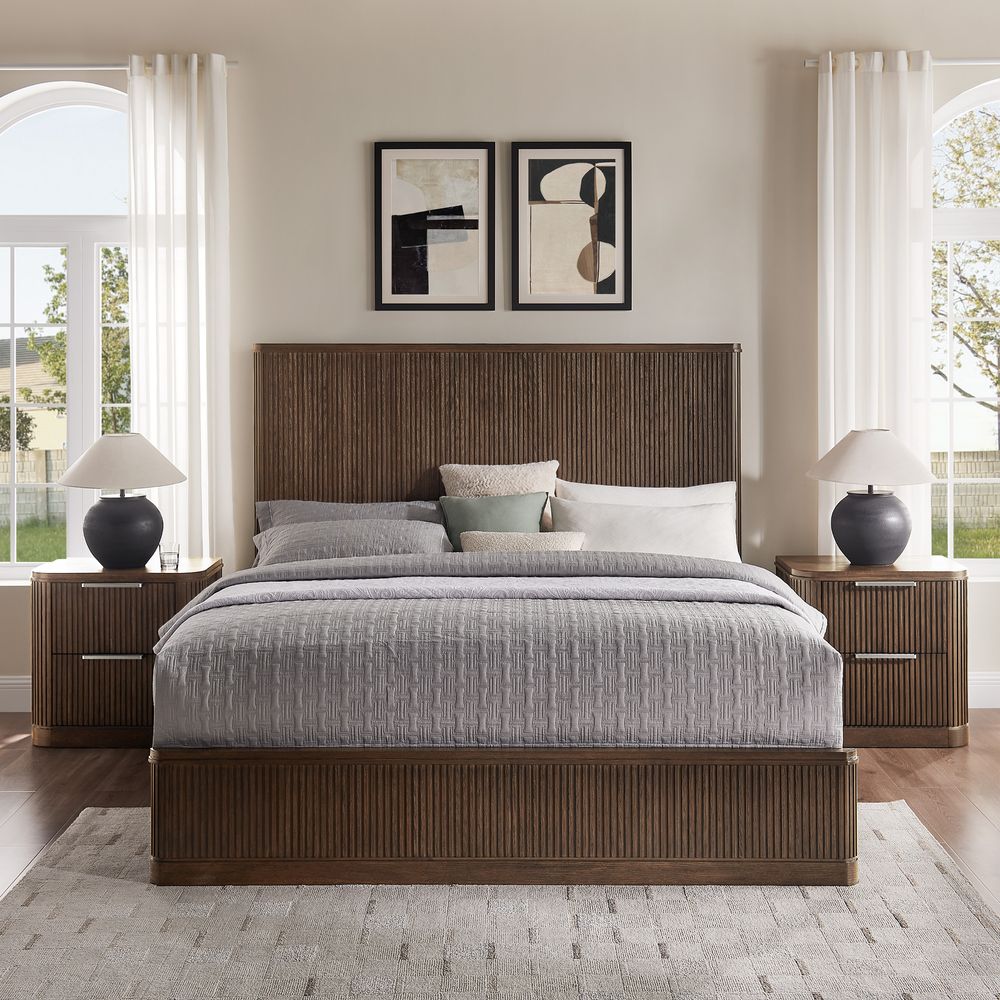 Toren Fluted Bed, Queen & King - Exclusivia