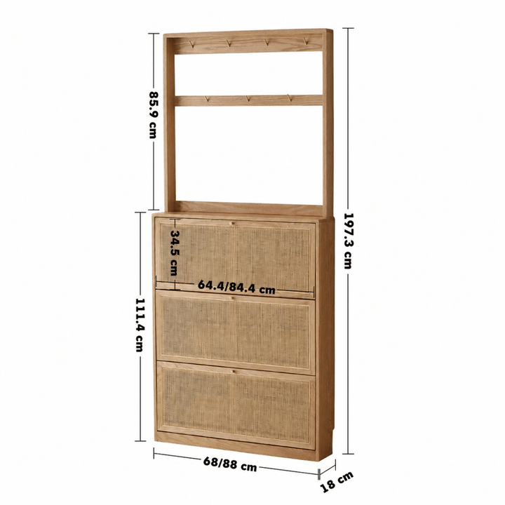 VALLA Ultra Thin Shoe Cabinet - Exclusivia