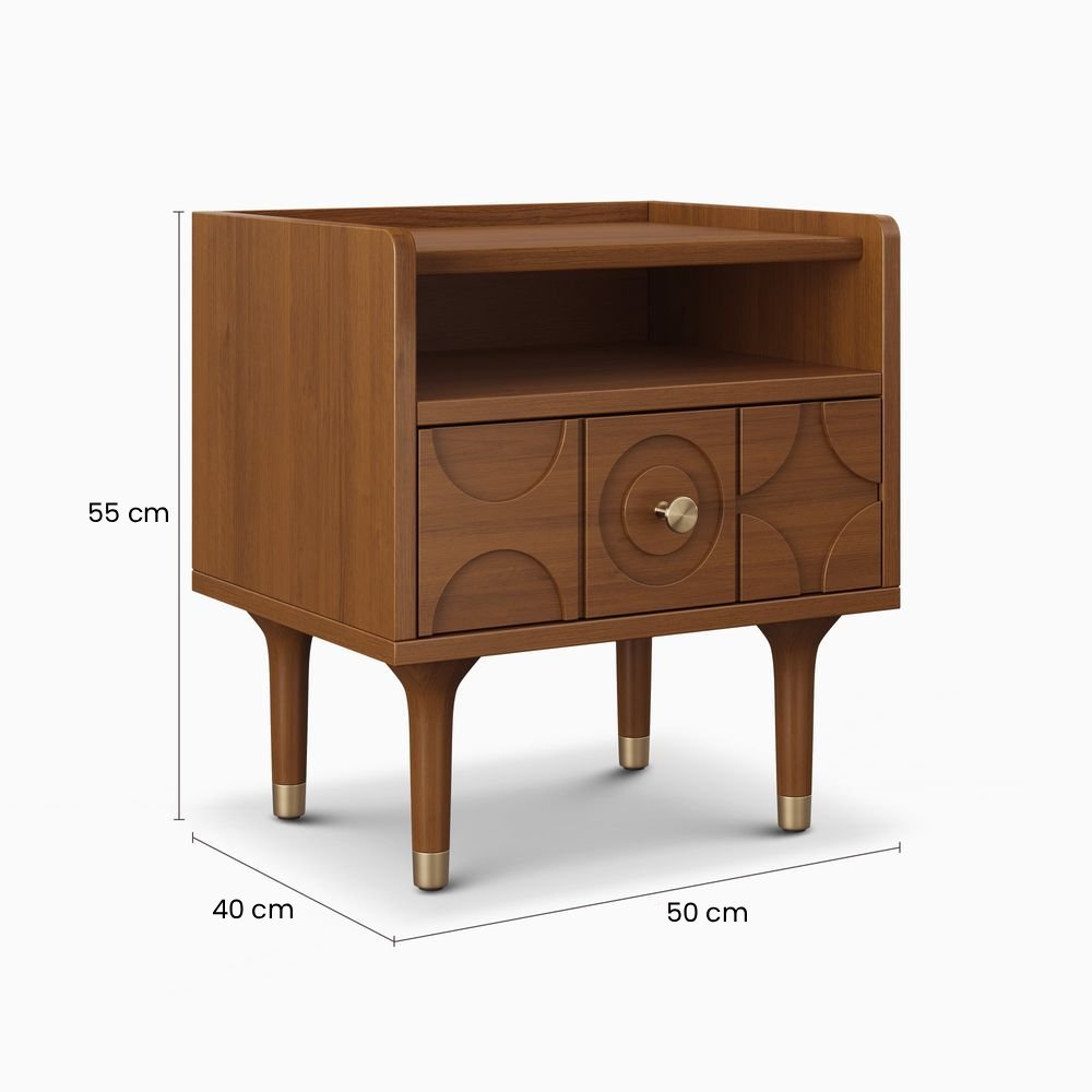 Vannis Nightstand, 50cm - Exclusivia
