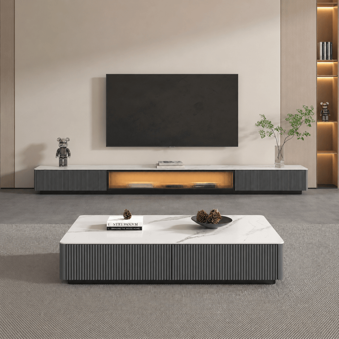 VANTA Modern TV Console & Coffee Table - Exclusivia