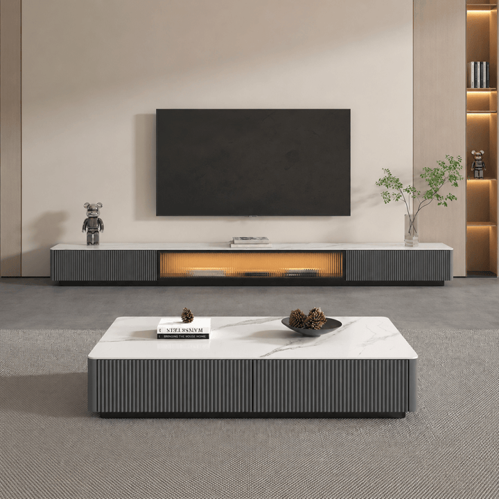 VANTA Modern TV Console & Coffee Table - Exclusivia