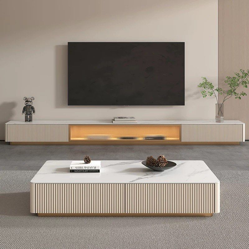 VANTA Modern TV Console & Coffee Table - Exclusivia