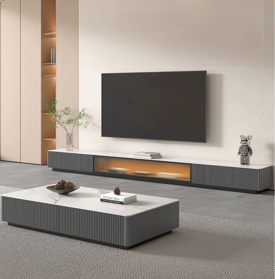 VANTA Modern TV Console & Coffee Table - Exclusivia