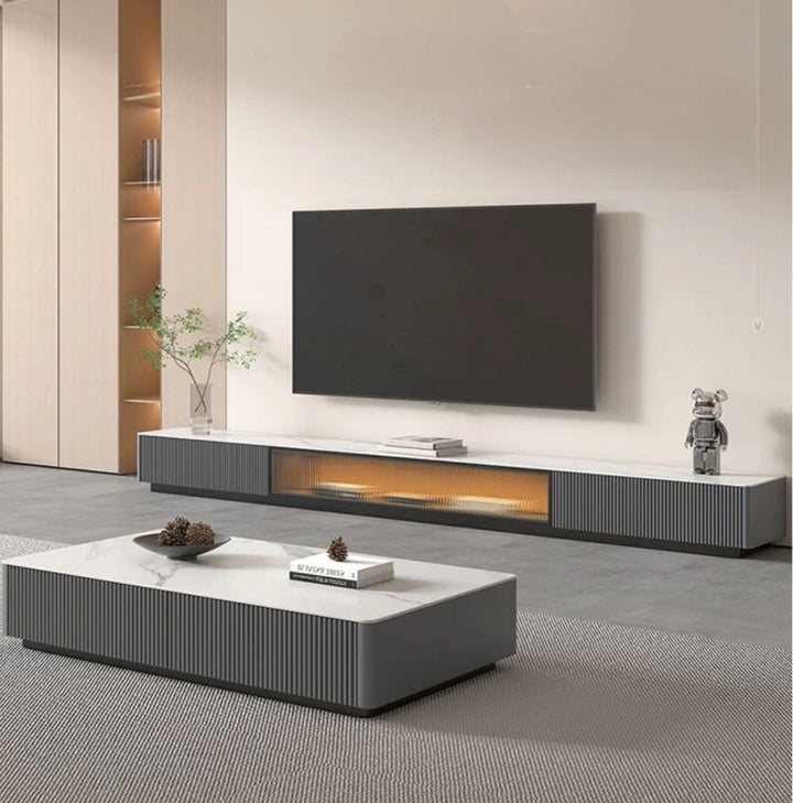 VANTA Modern TV Console & Coffee Table - Exclusivia