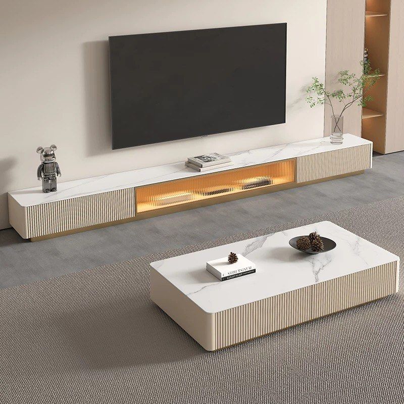 VANTA Modern TV Console & Coffee Table - Exclusivia