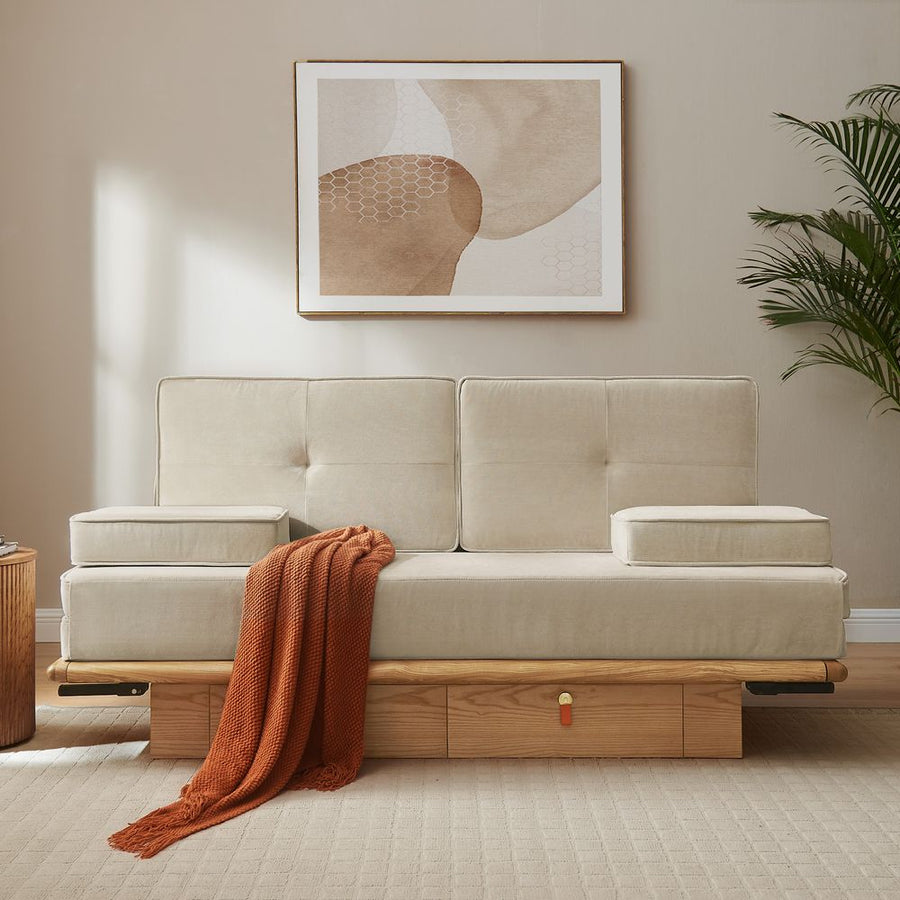 Varin Solid Wood Sofa Bed - Exclusivia