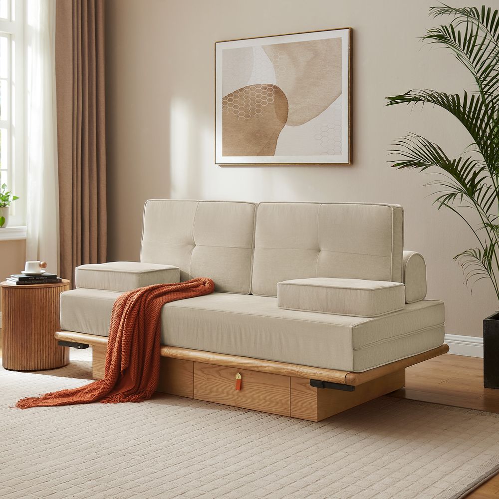 Varin Solid Wood Sofa Bed - Exclusivia