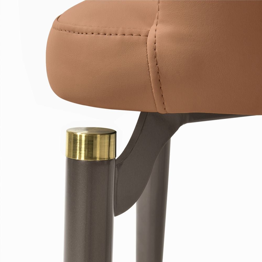 Velin Armrest Leather Dining Chairs (Set of 2) - Exclusivia