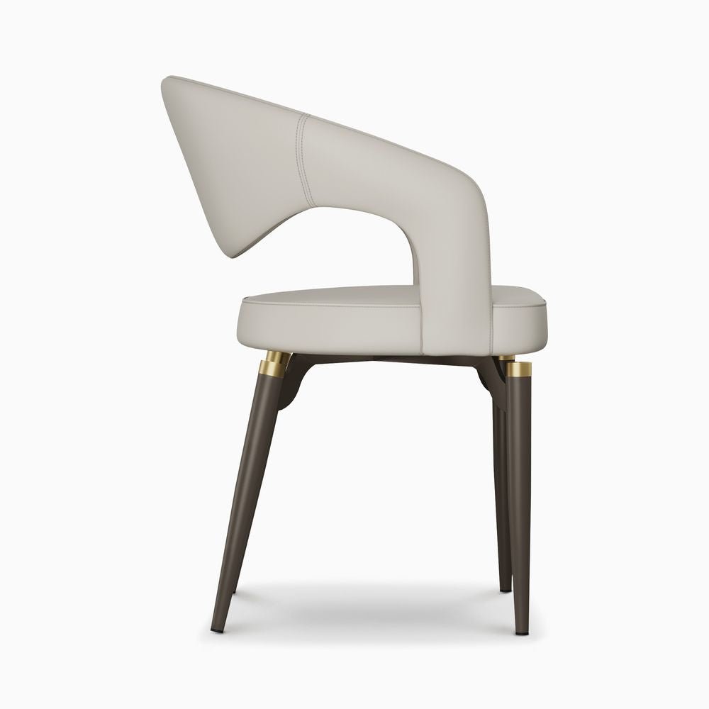 Velin Armrest Leather Dining Chairs (Set of 2) - Exclusivia