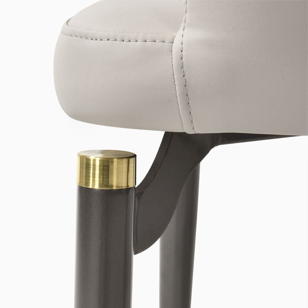 Velin Armrest Leather Dining Chairs (Set of 2) - Exclusivia