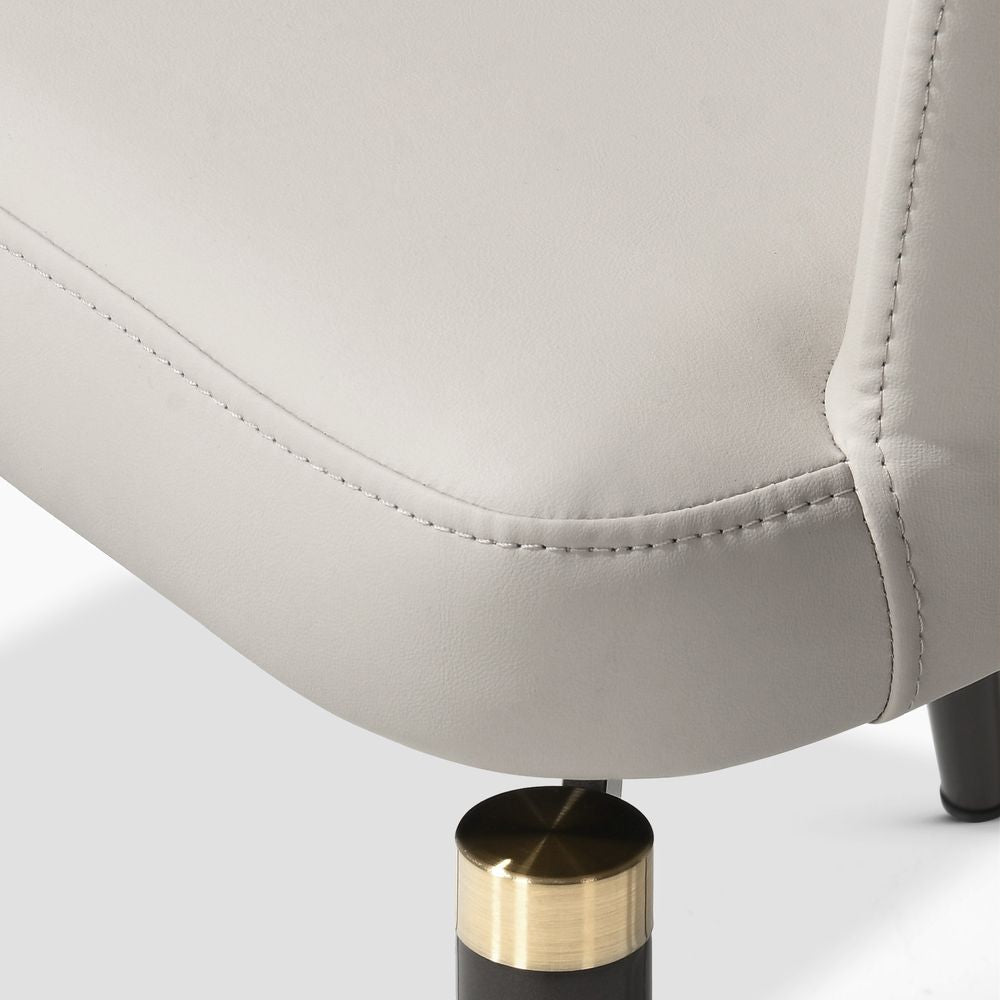 Velin Armrest Leather Dining Chairs (Set of 2) - Exclusivia